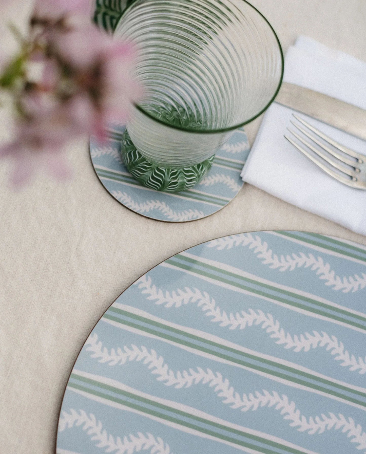 Blue Vines Placemats