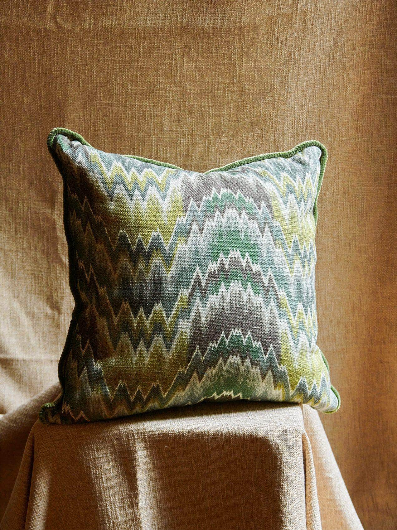 Pillow Herringbone Green