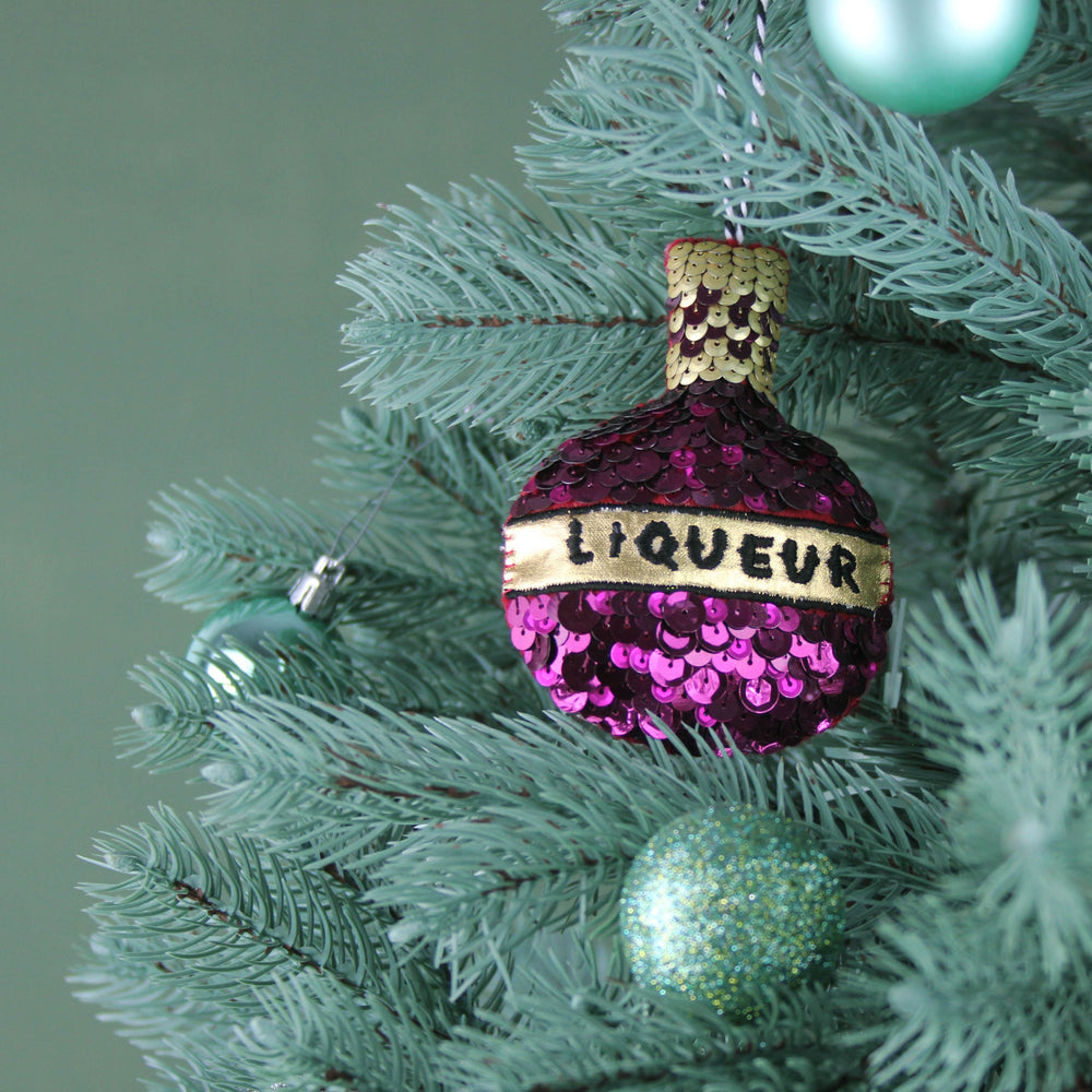 Luxury Liqueur Sequin Hanging Ornament
