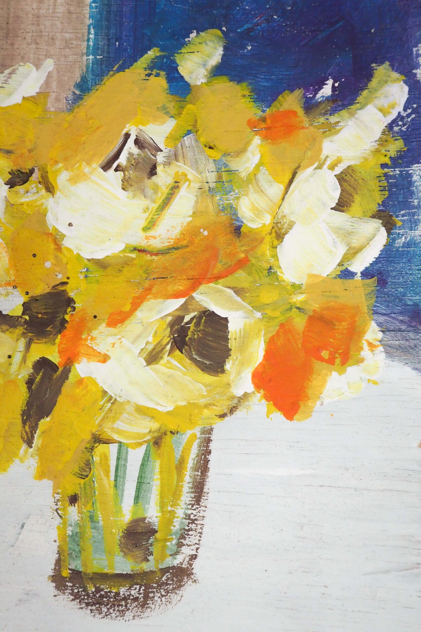 Oil on Board Floral Painting