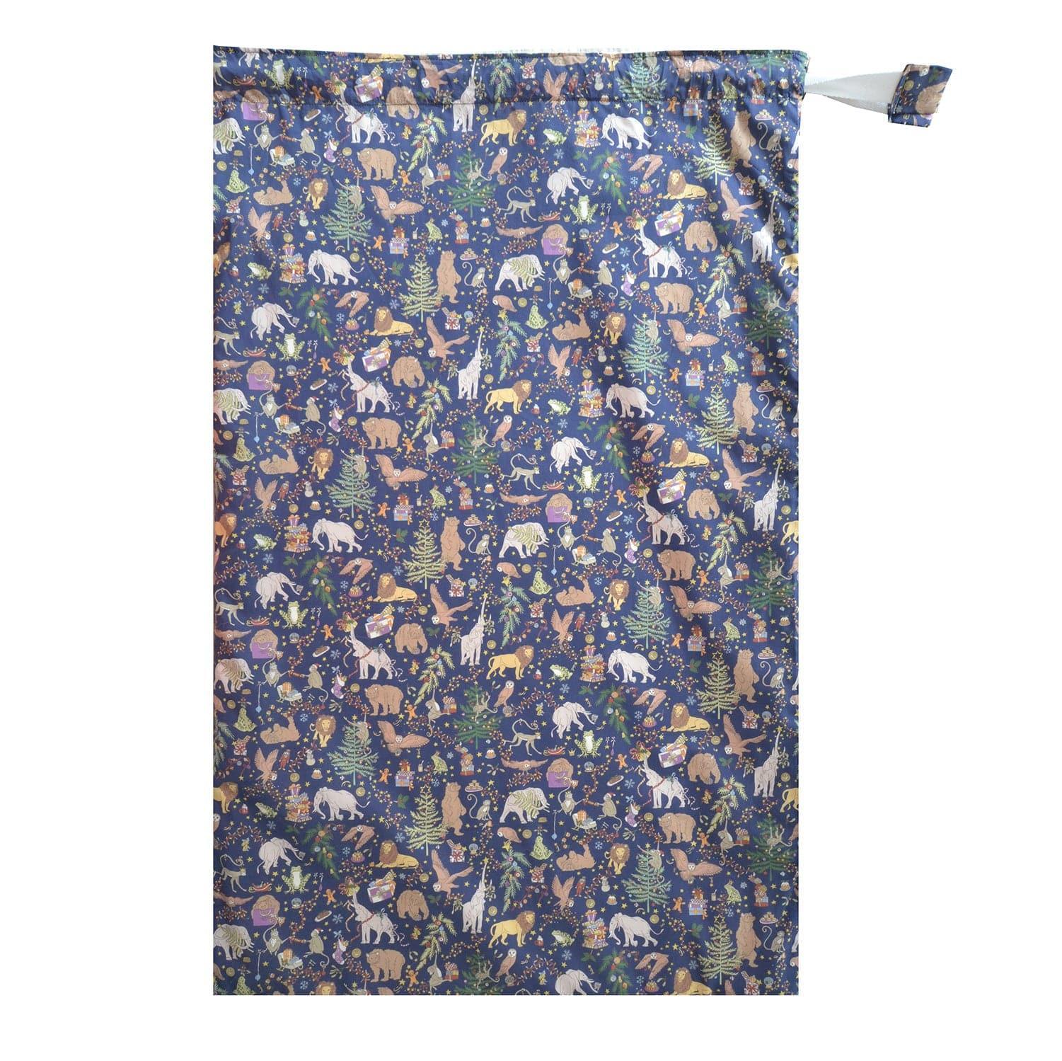 Storage Sack made with Liberty Fabric CHRISTMAS