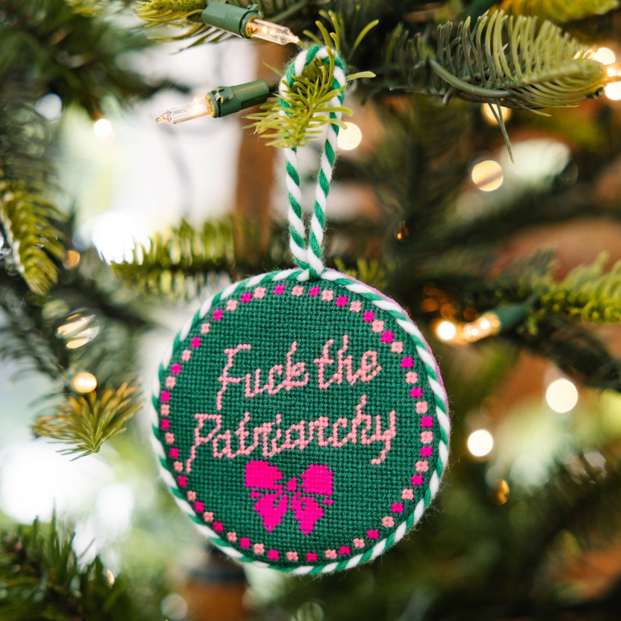 Needlepoint Ornament - Patriarchy