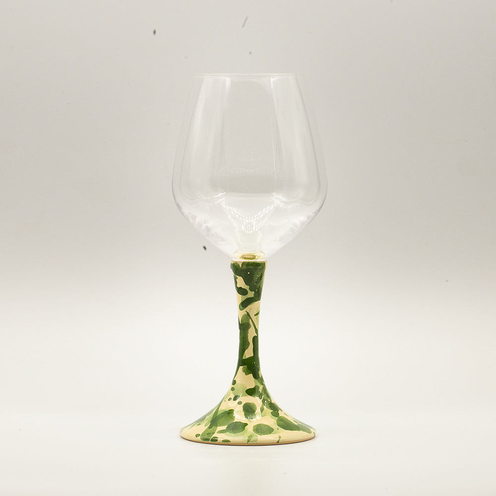 The Wine Goblet with Ceramic Stem Set of 2