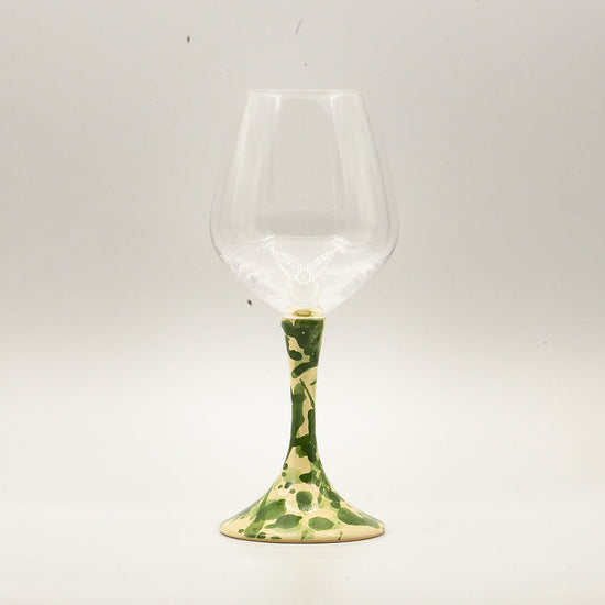 The Wine Goblet with Ceramic Stem Set of 2