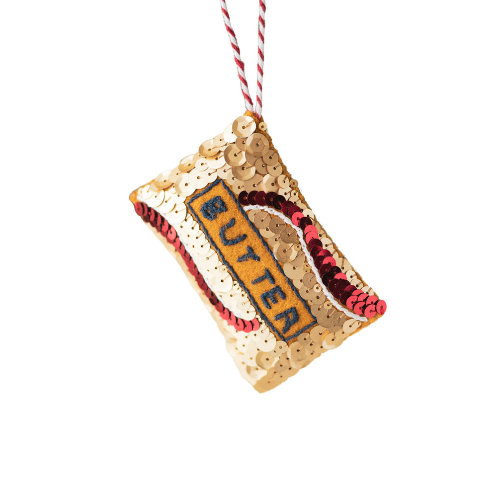 Better than Butter Sequin Hanging Ornament
