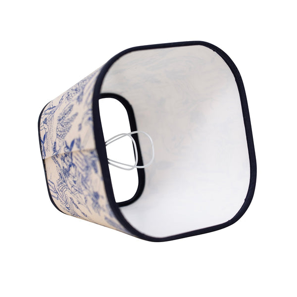 Tropicalia | Porcelain Blue 6" Oblong Candle Clip Lampshade
