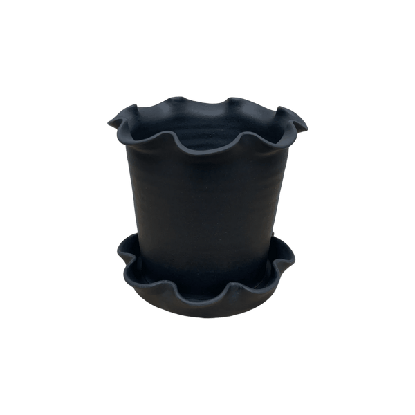 Frilly Pot - Matte Black