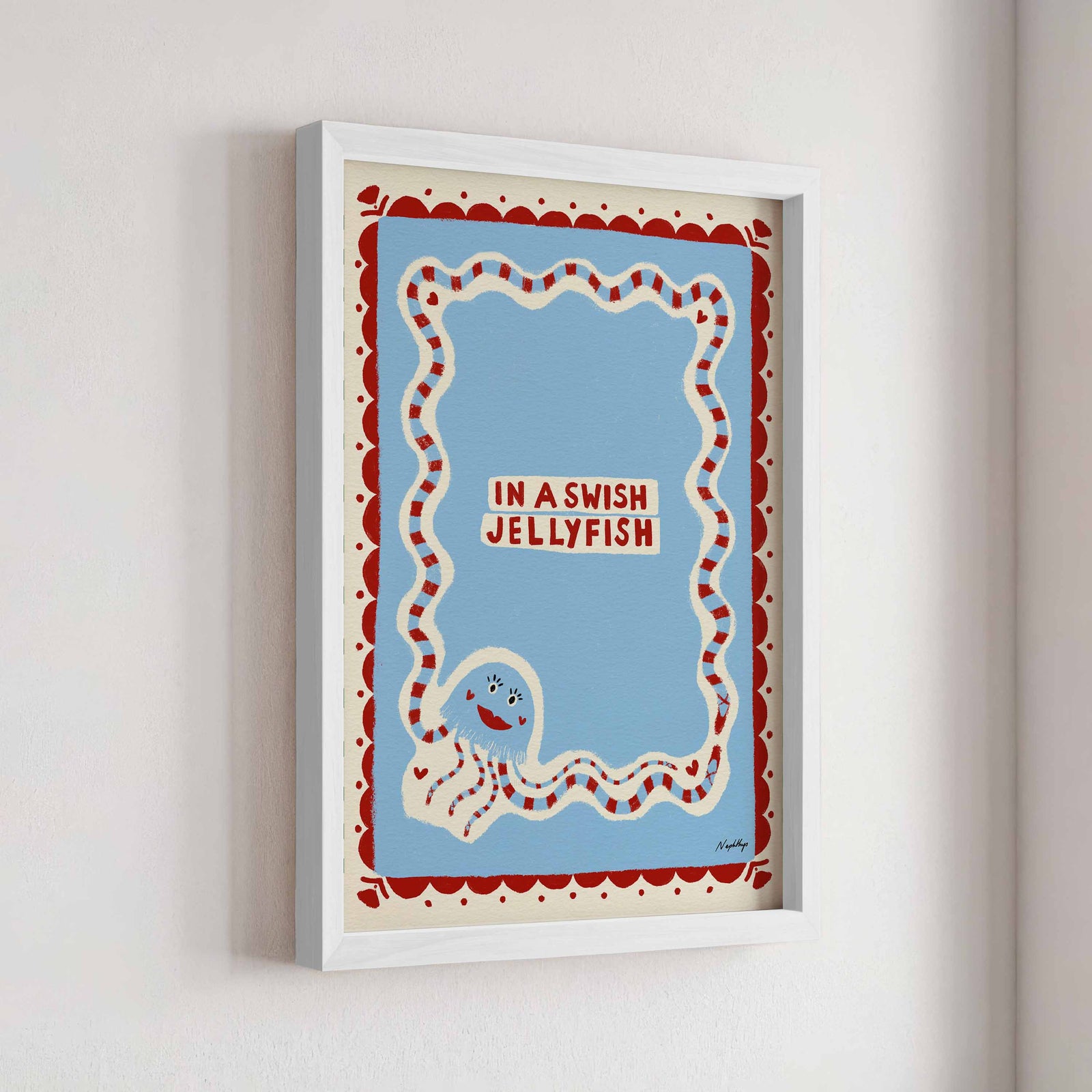 In a Swish Jellyfish Print