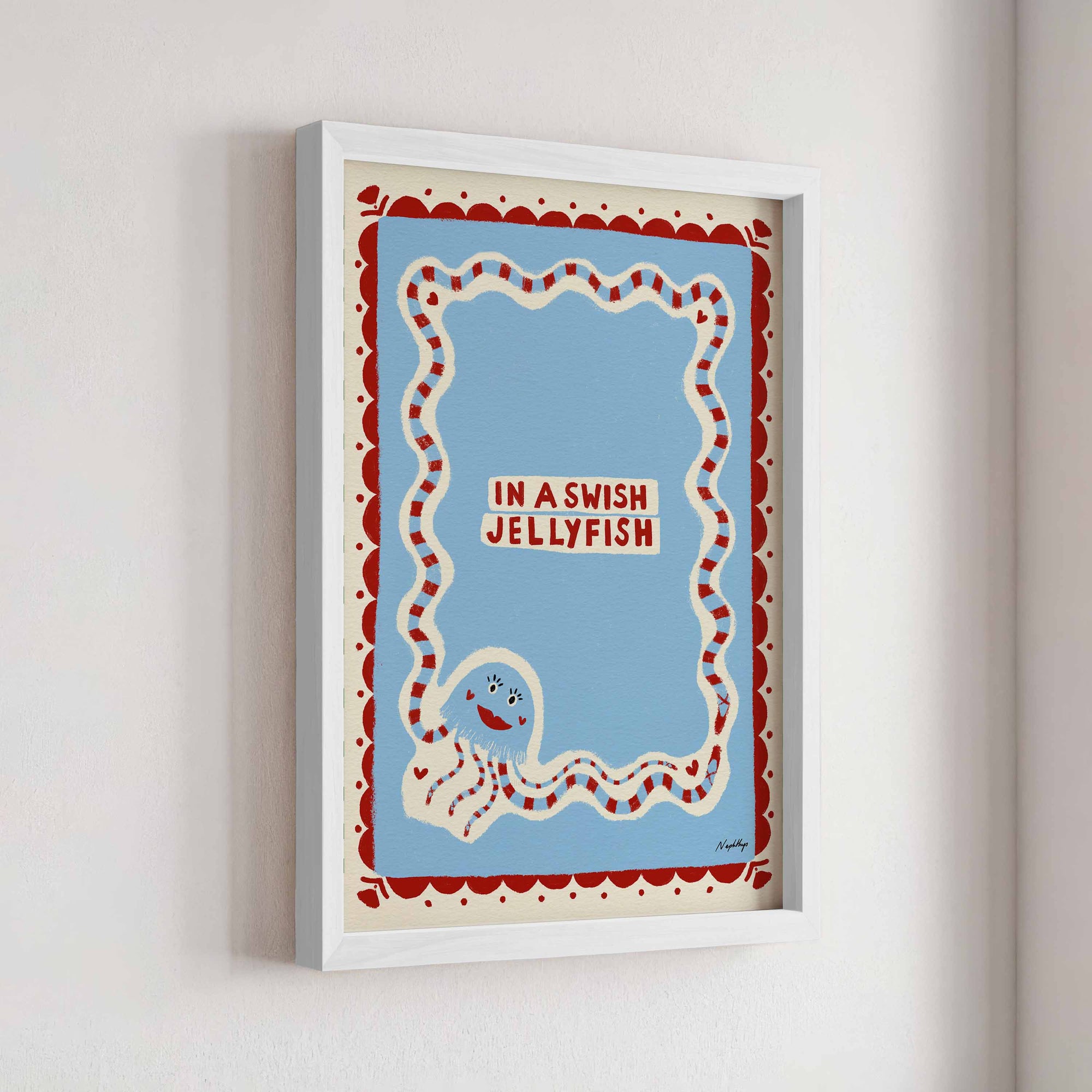 In a Swish Jellyfish Print