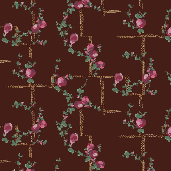Coco - Wallpaper - Fuchsia on Brick