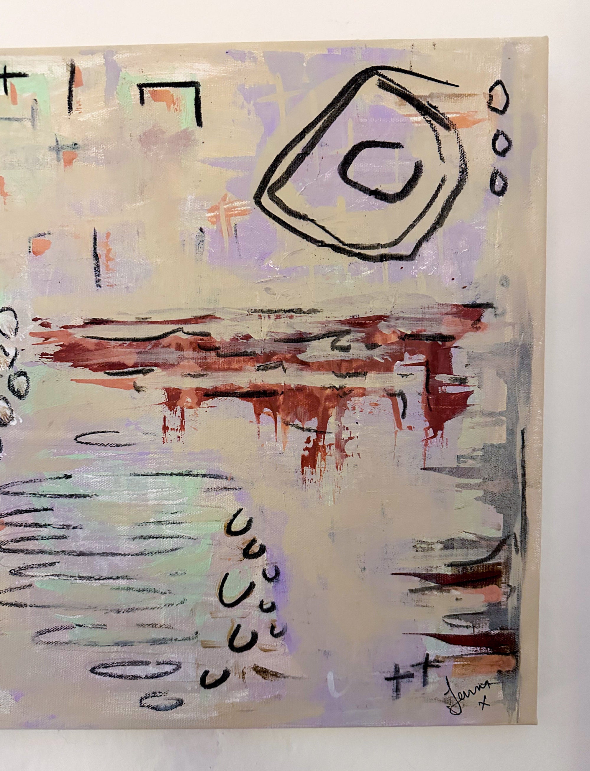 Marshmallow Skies Painting