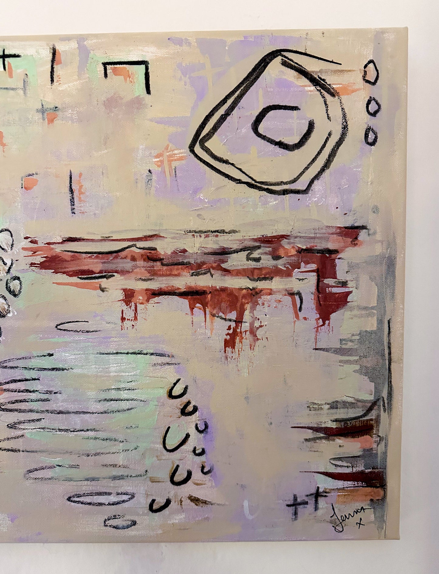 Marshmallow Skies Painting