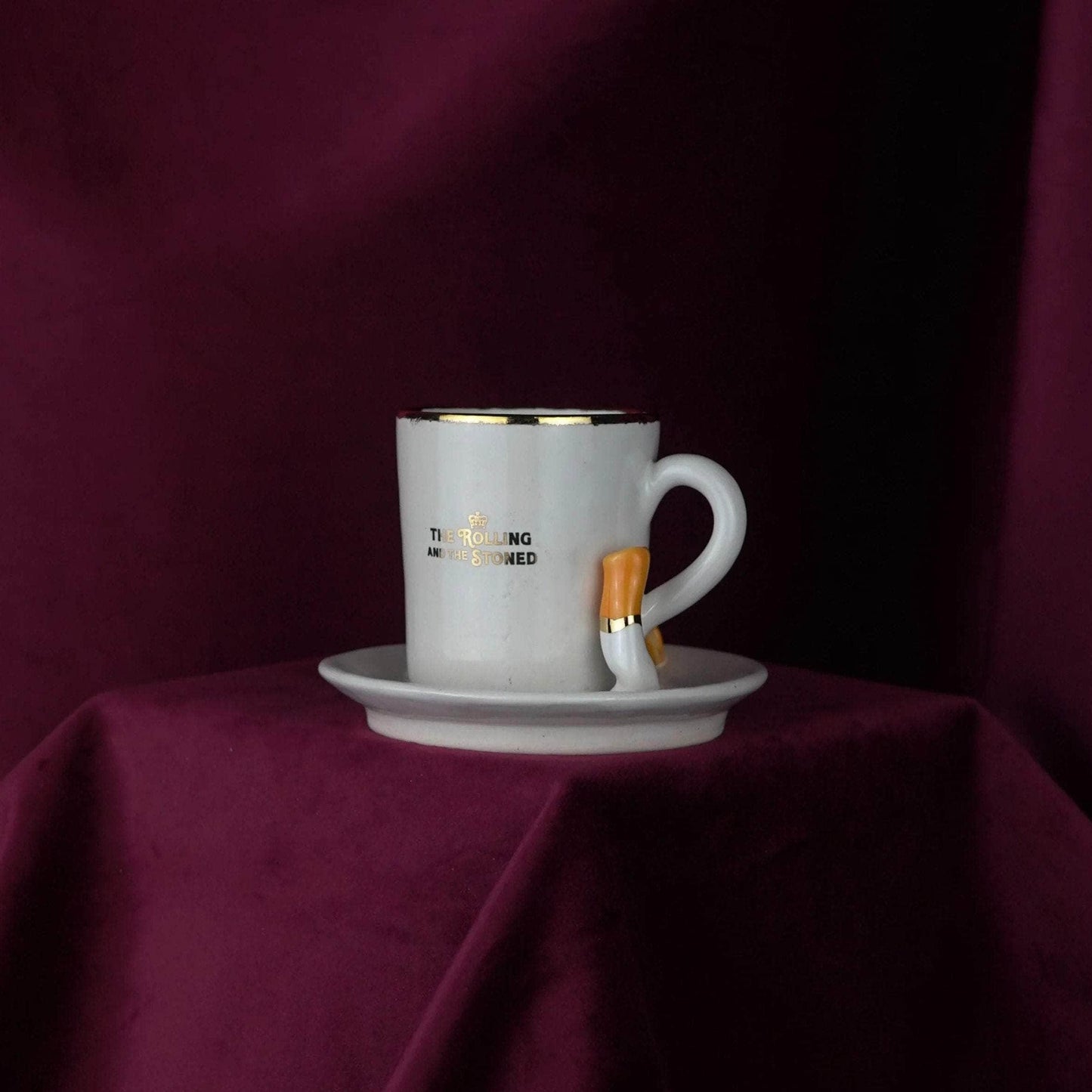 Double Cigarette Espresso Cup & Saucer