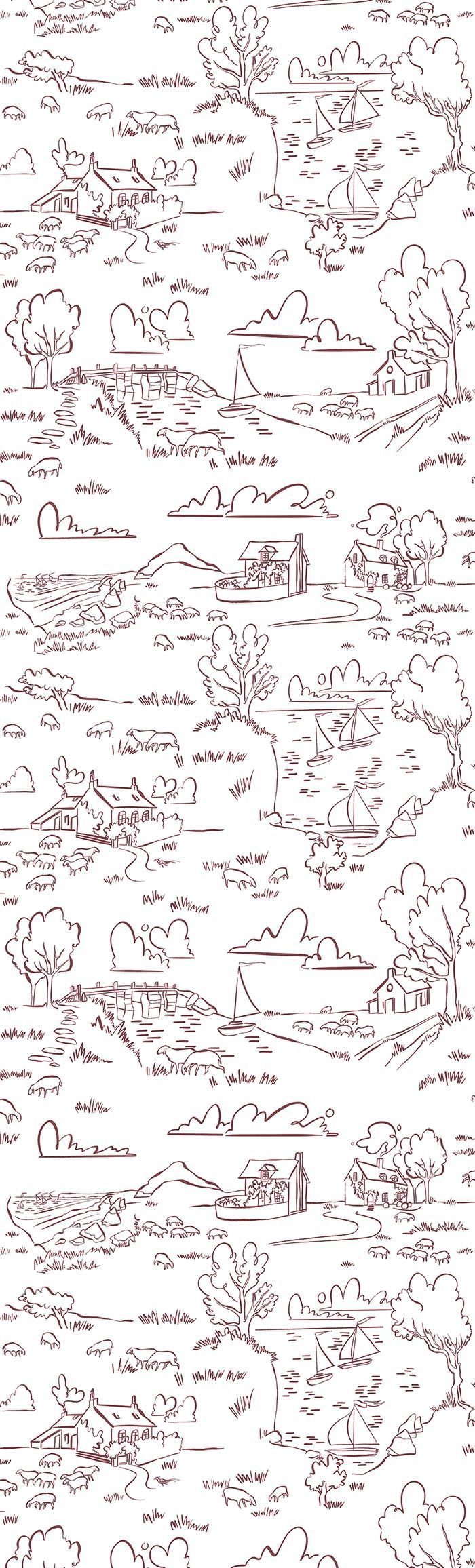 Helford Wallpaper – RUST