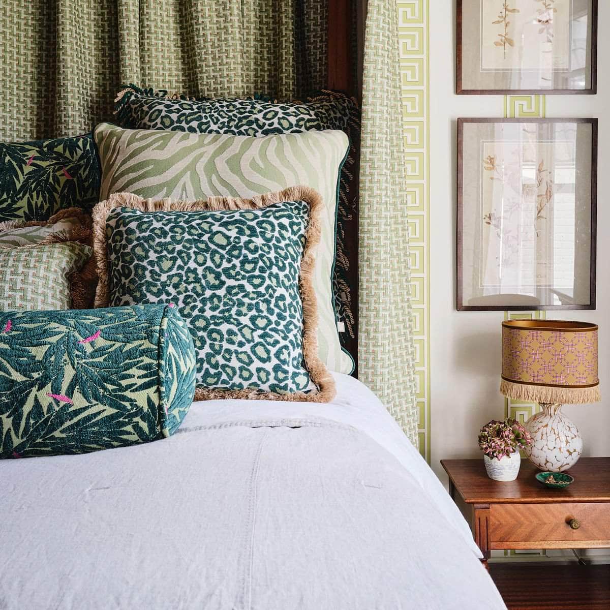 Lampshade Harper Bamboo Safari & Pink
