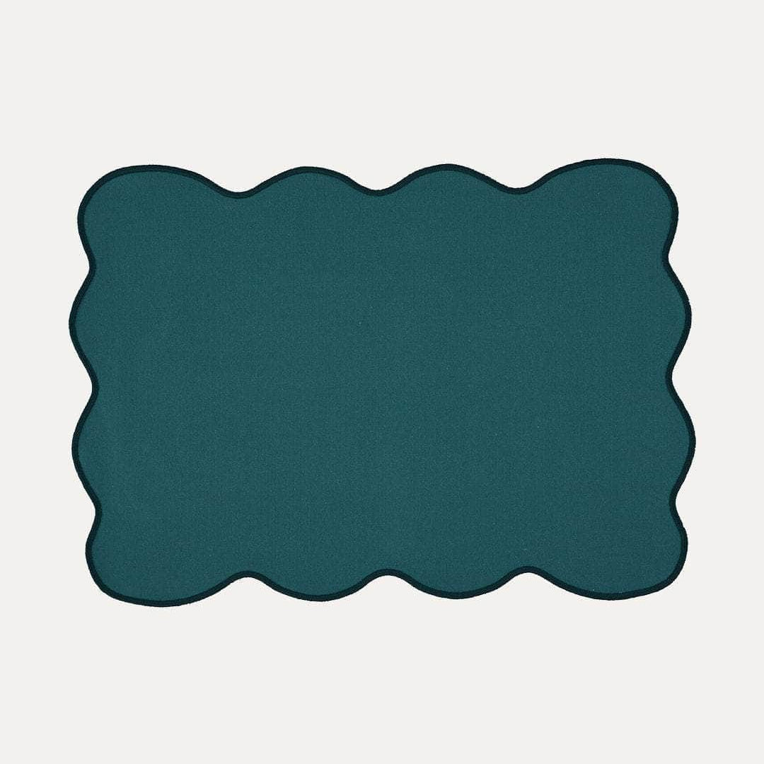 Palma Placemat, Petrol Blue with Blue – Anti-Stain