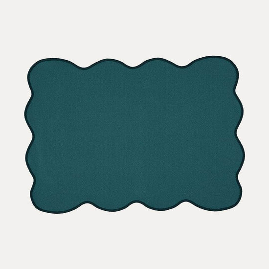 Palma Placemat, Petrol Blue with Blue – Anti-Stain