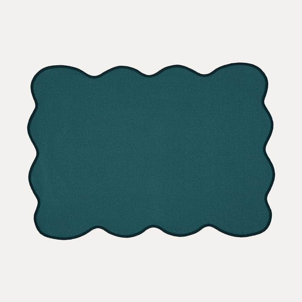Palma Placemat, Petrol Blue with Blue – Anti-Stain