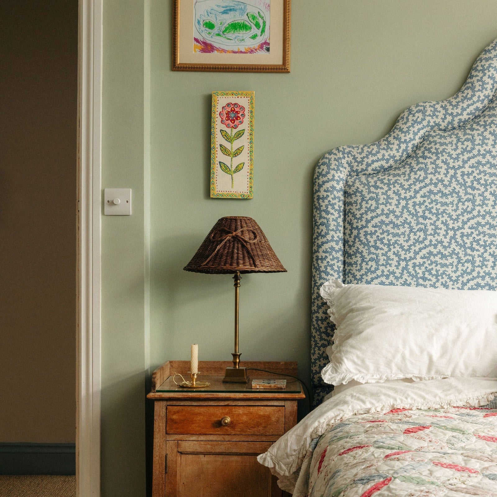 Bow Rattan Lampshade