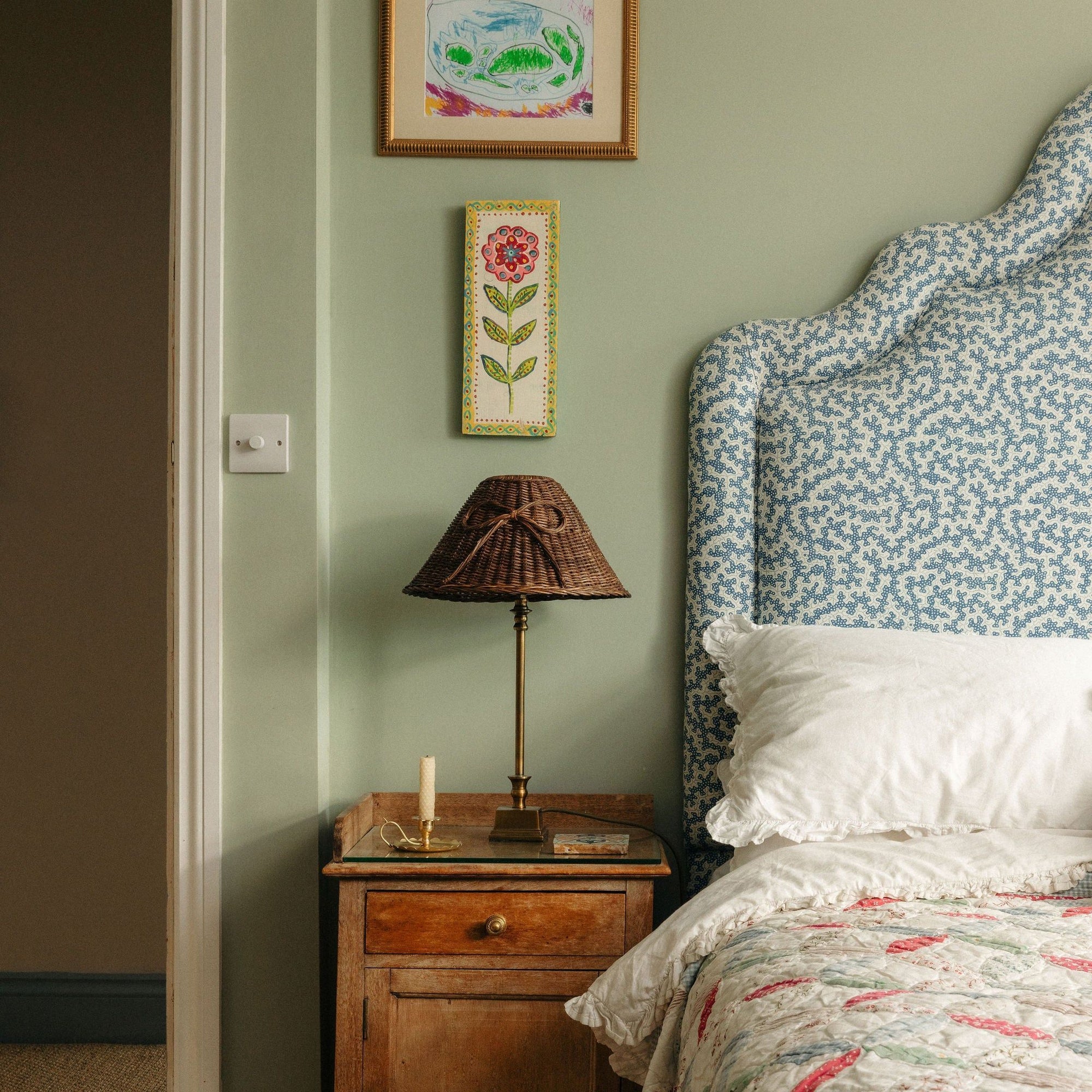 Bow Rattan Lampshade