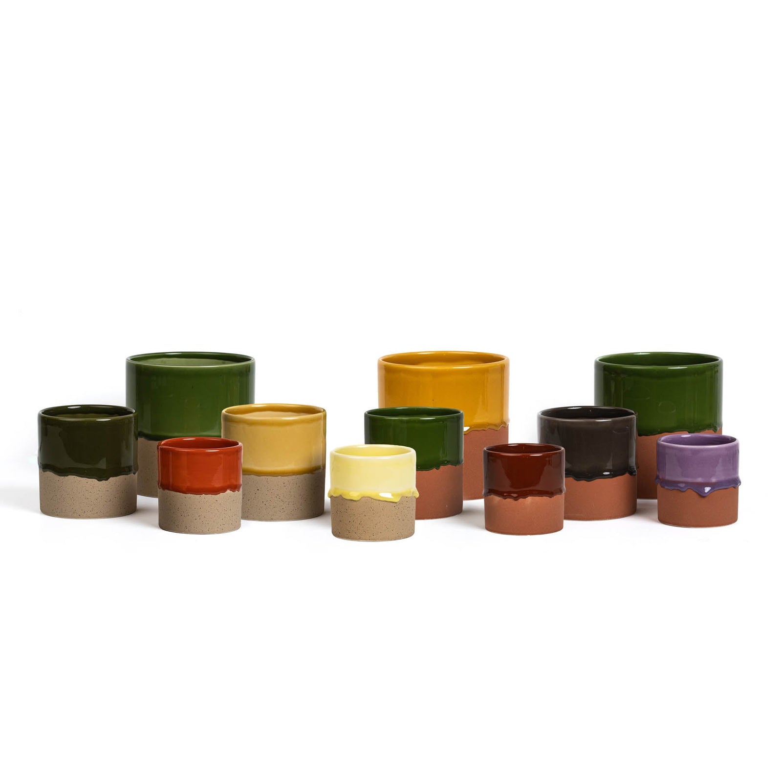 Drip Ceramic Planter Large - Honey T