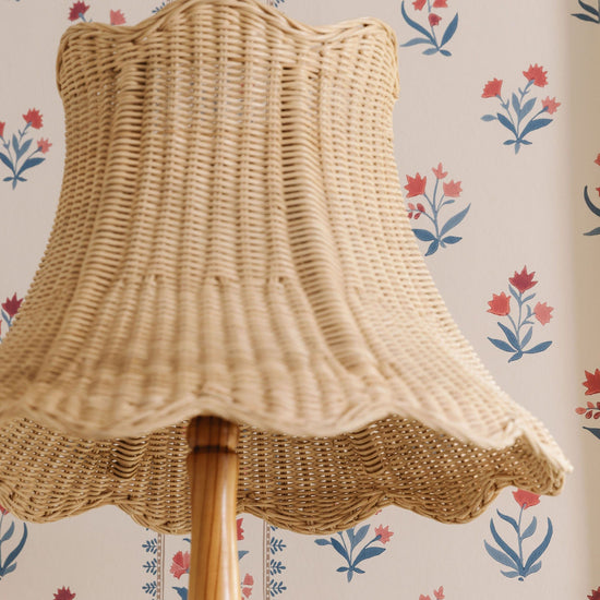 Cecelia Rattan Scalloped Lampshade