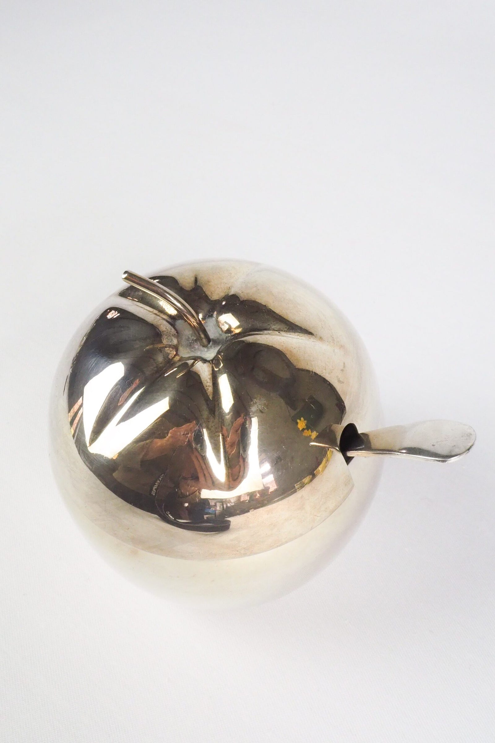 Vintage Silver Plate Apple Pot