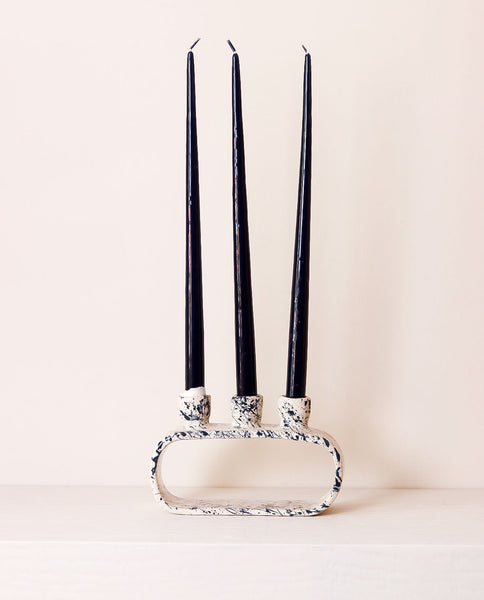 Handmade Ceramic Triple Candle Holder
