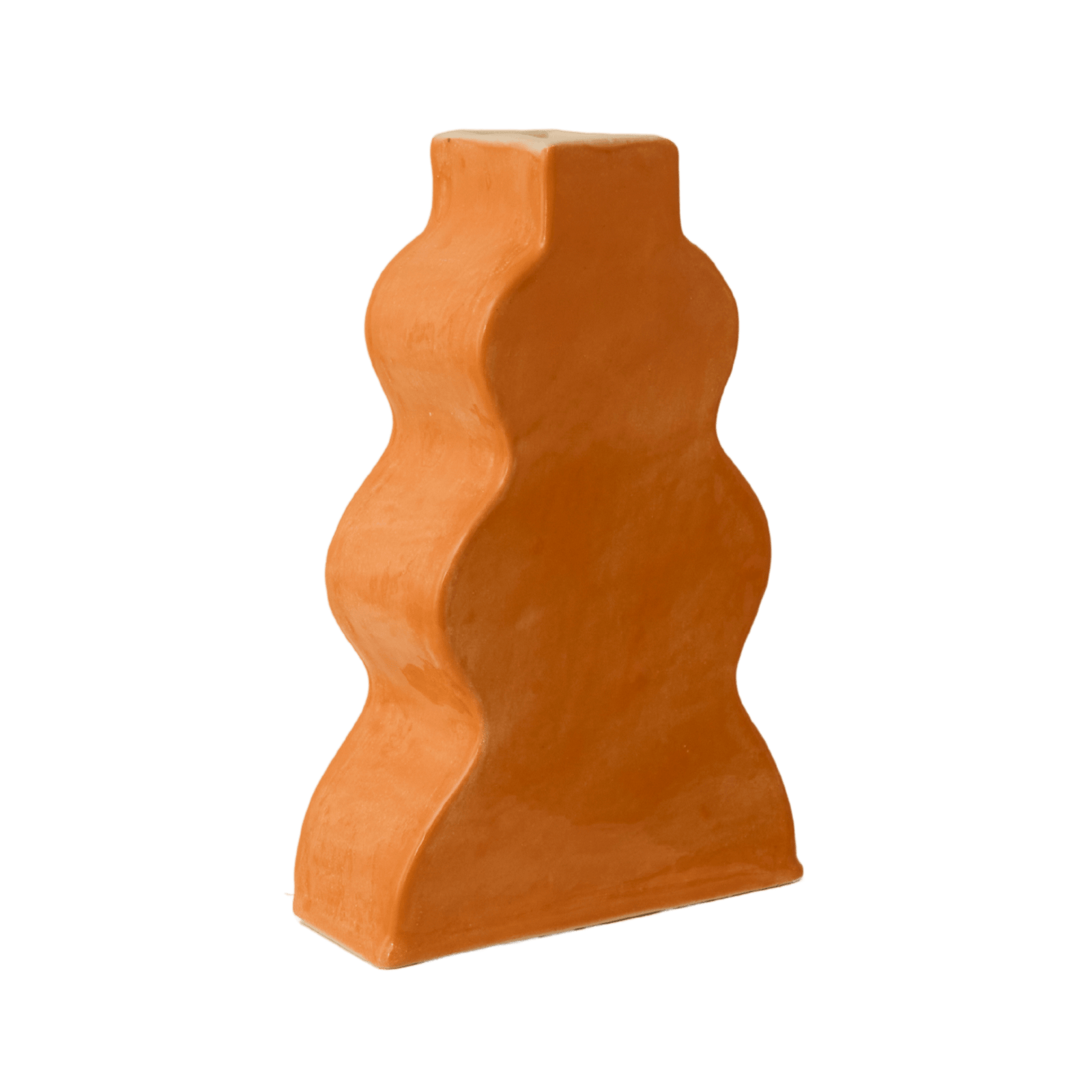 Wavy Vase - Orange