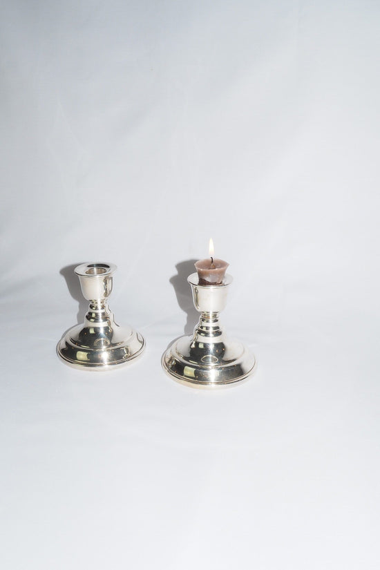 Vintage Silver Plated Candlesticks