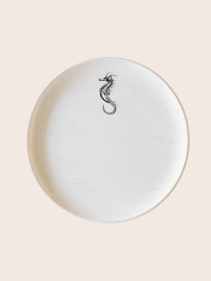 Black Ocean Ceramic Sticker Set