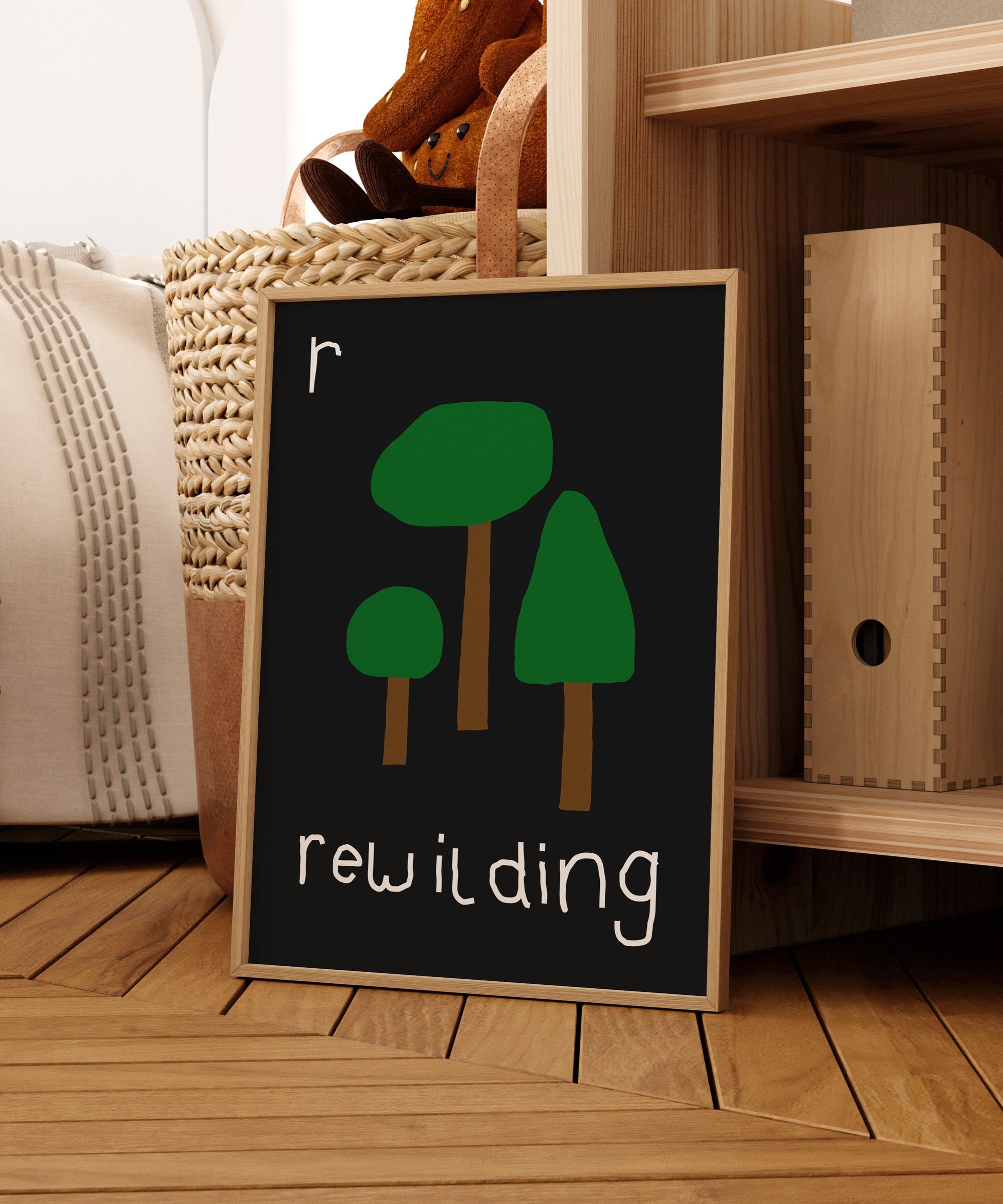 R for Rewilding Art Print
