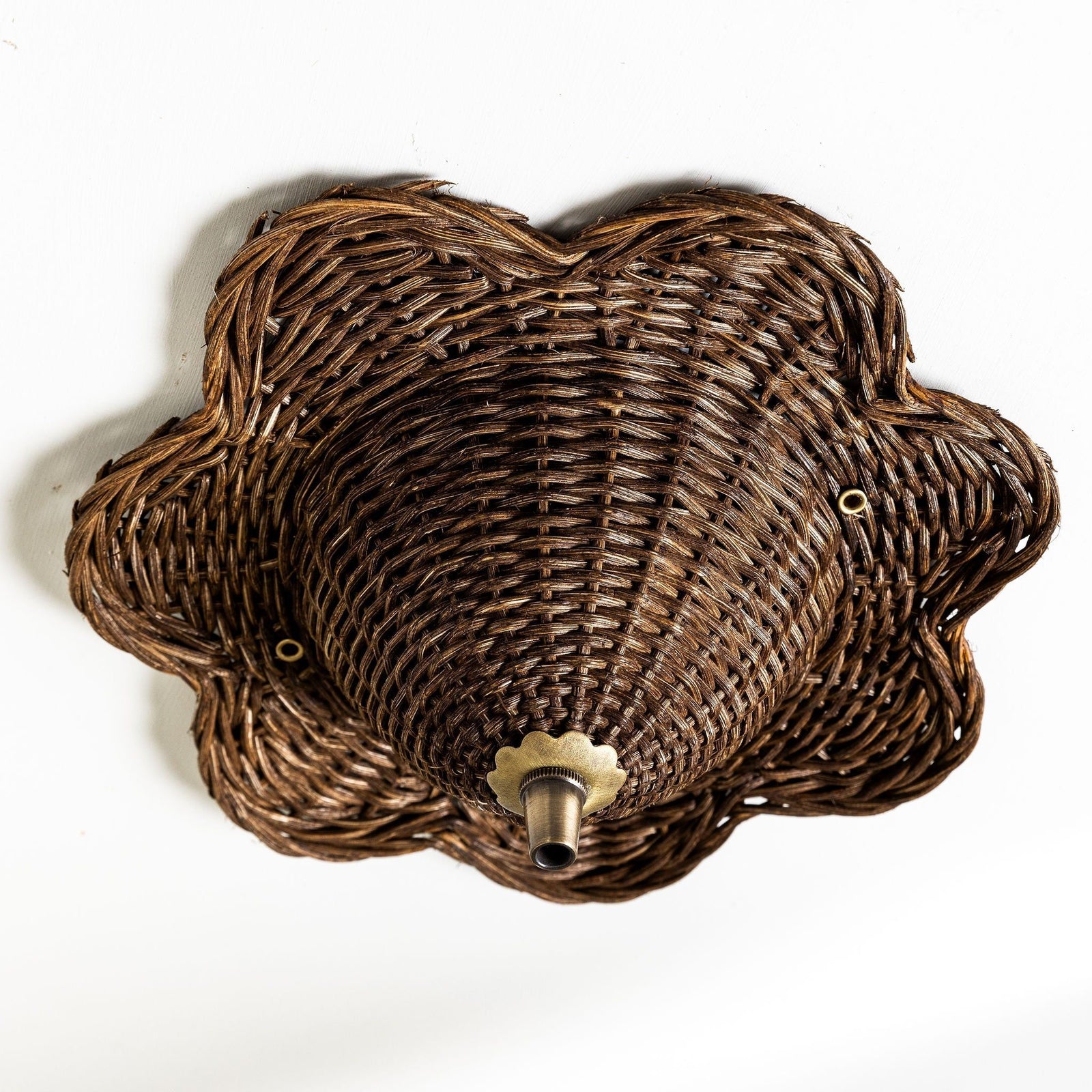 Mandala Rattan Ceiling Rose, Teak