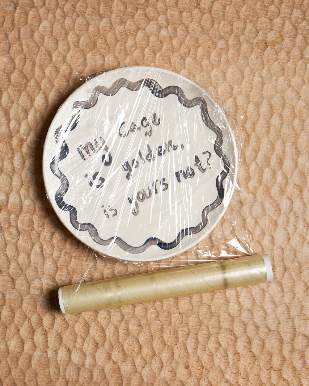 "My Cage Is Golden" Plate