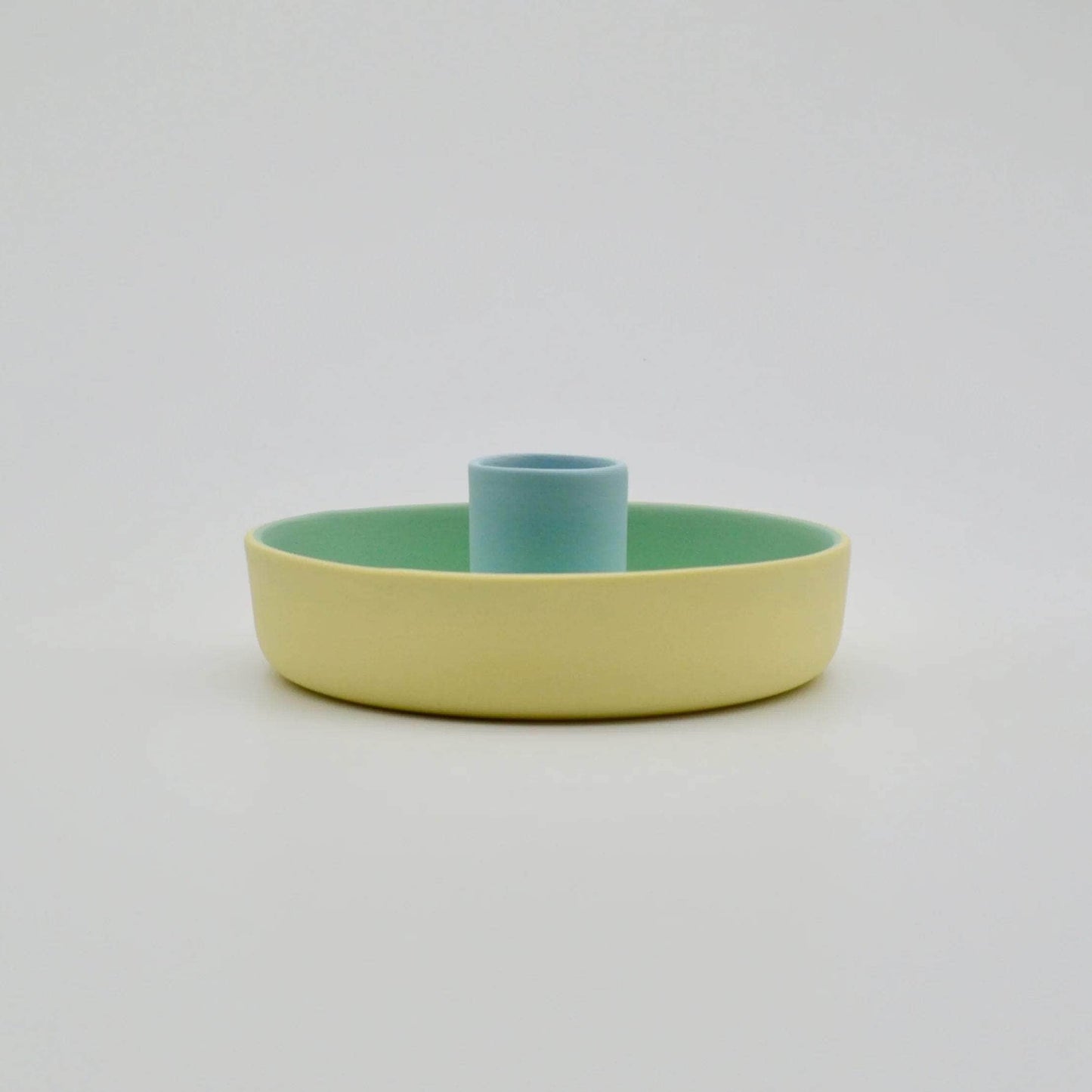 Candle Holder Yellow/Green/Blue