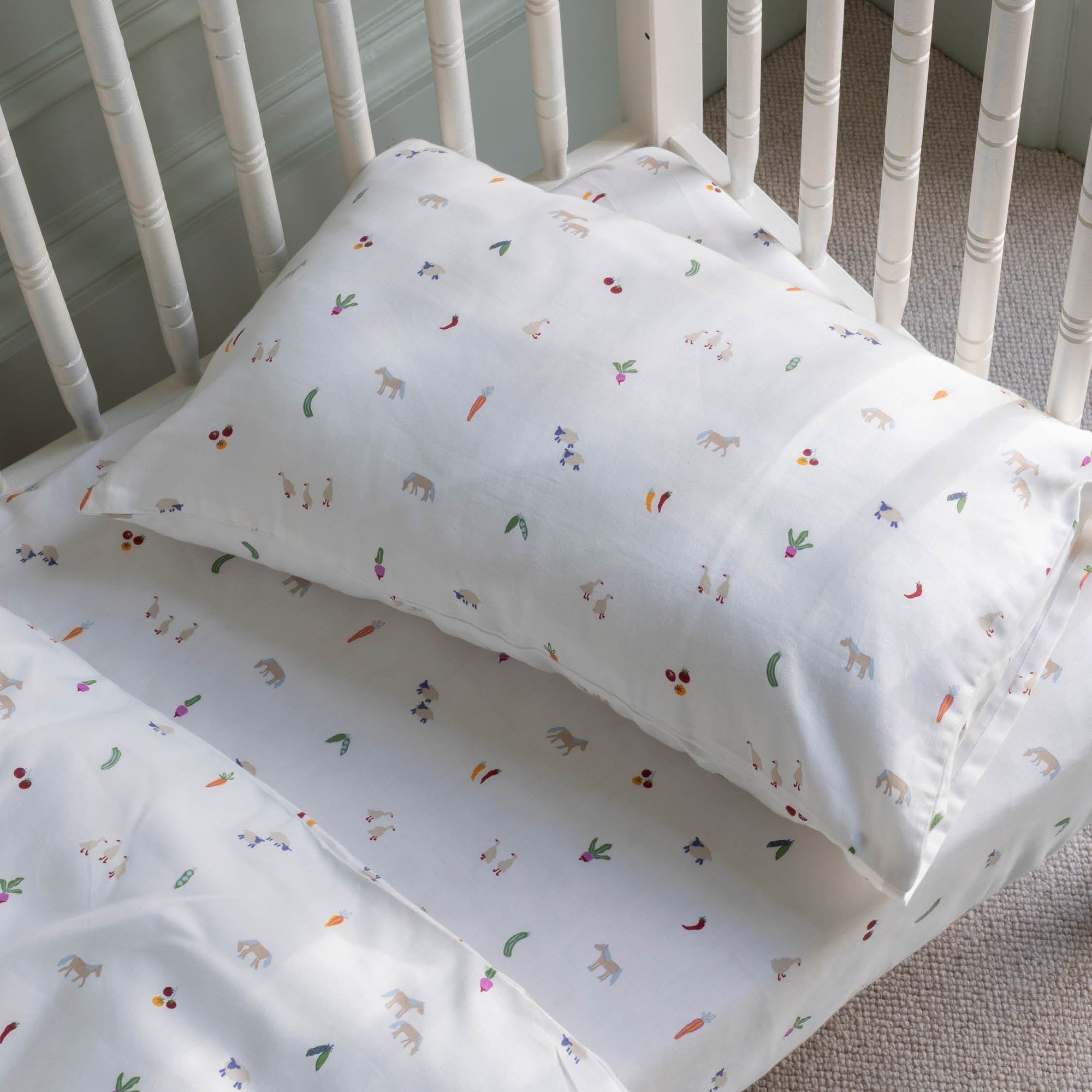 Organic Cotton Cotbed Bedding Set - Little Farm