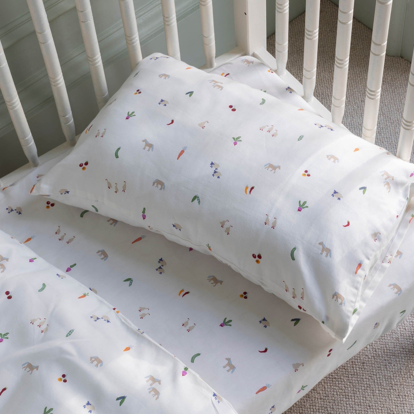 Organic Cotton Cotbed Bedding Set - Little Farm