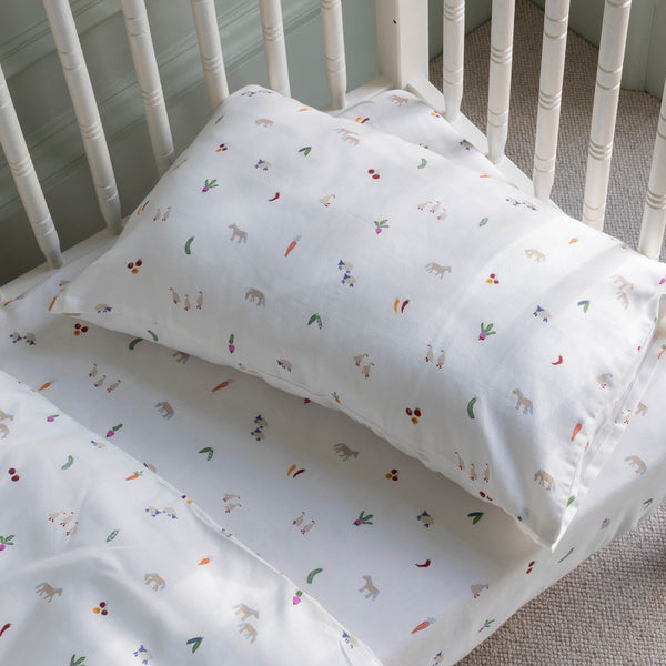 Organic Cotton Cotbed Bedding Set - Little Farm