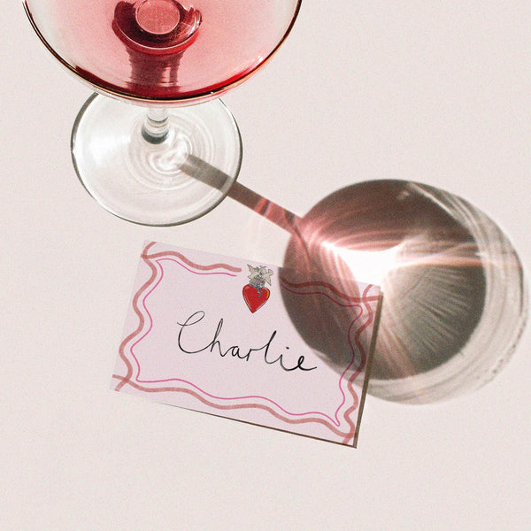 Love Fool Pink Place Cards - Set of 10