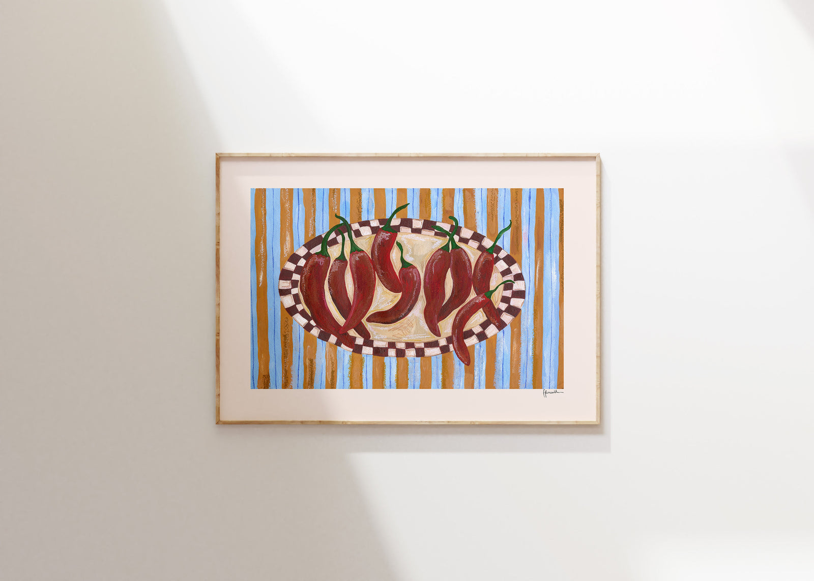 Spicy Chilli Plate Print