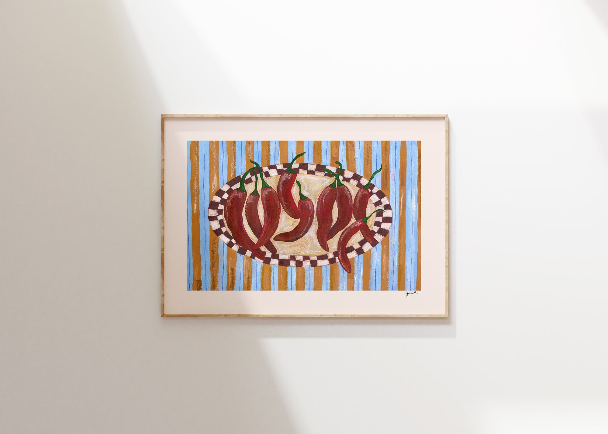 Spicy Chilli Plate Print