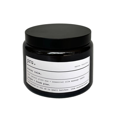 Apothecary 100% Essential Oil Massage Candle - Winter Calm