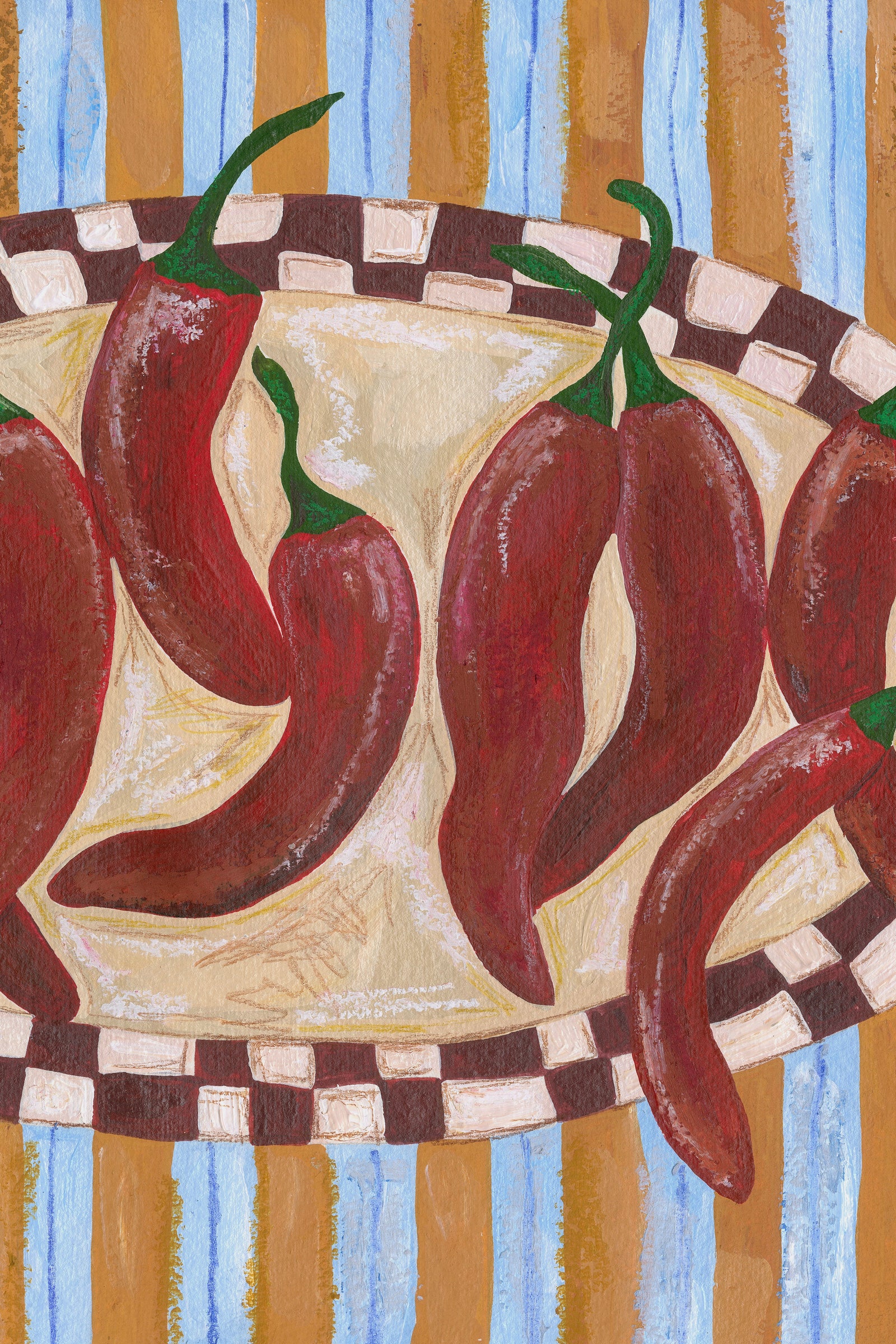 Spicy Chilli Plate Print