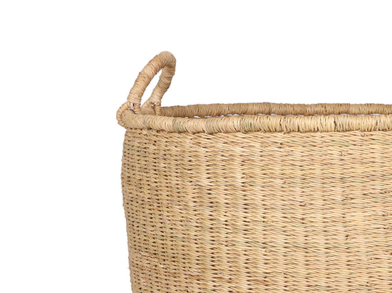 LAWRA: Natural Floor Storage Basket with Handles