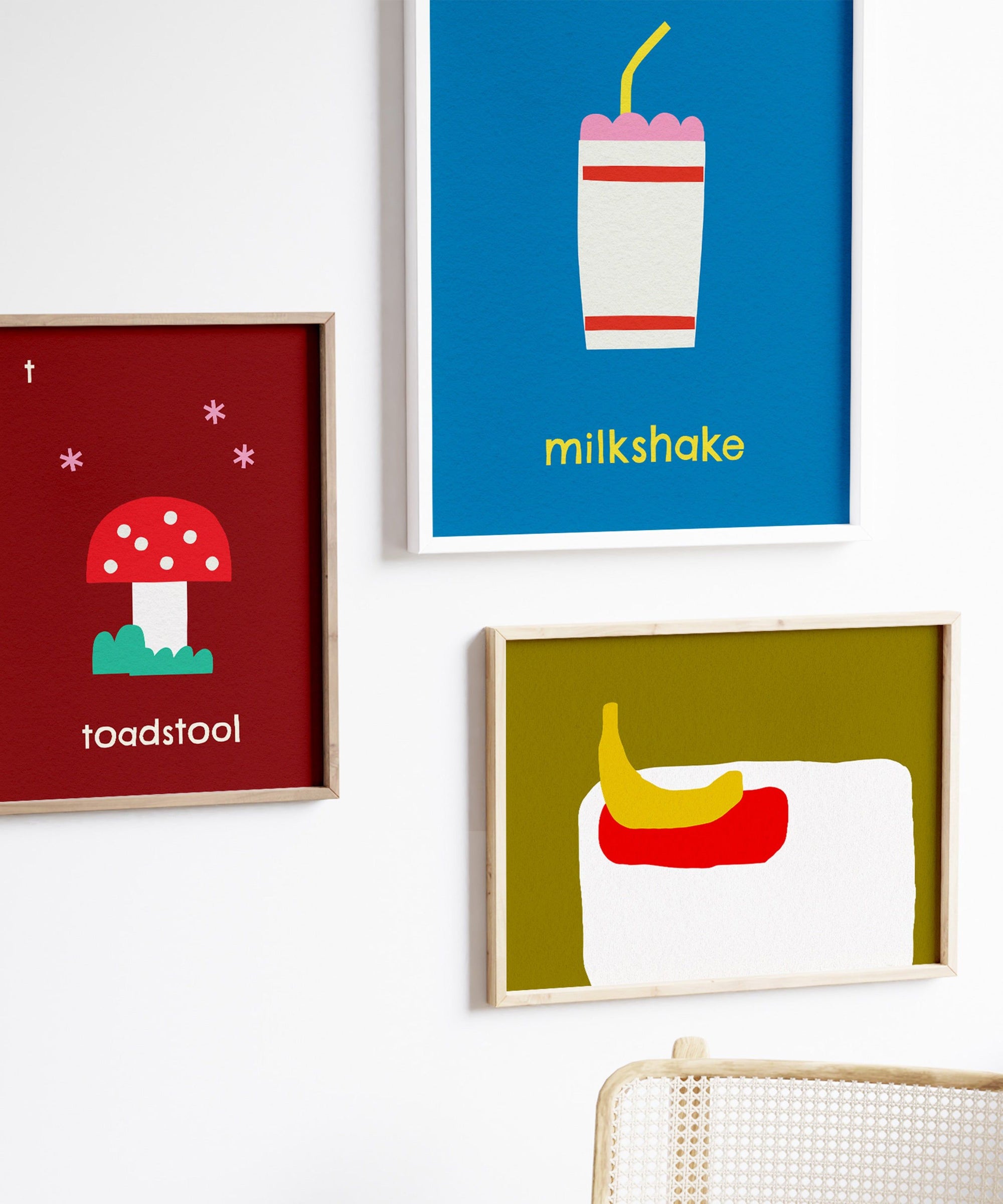 T for Toadstool Art Print