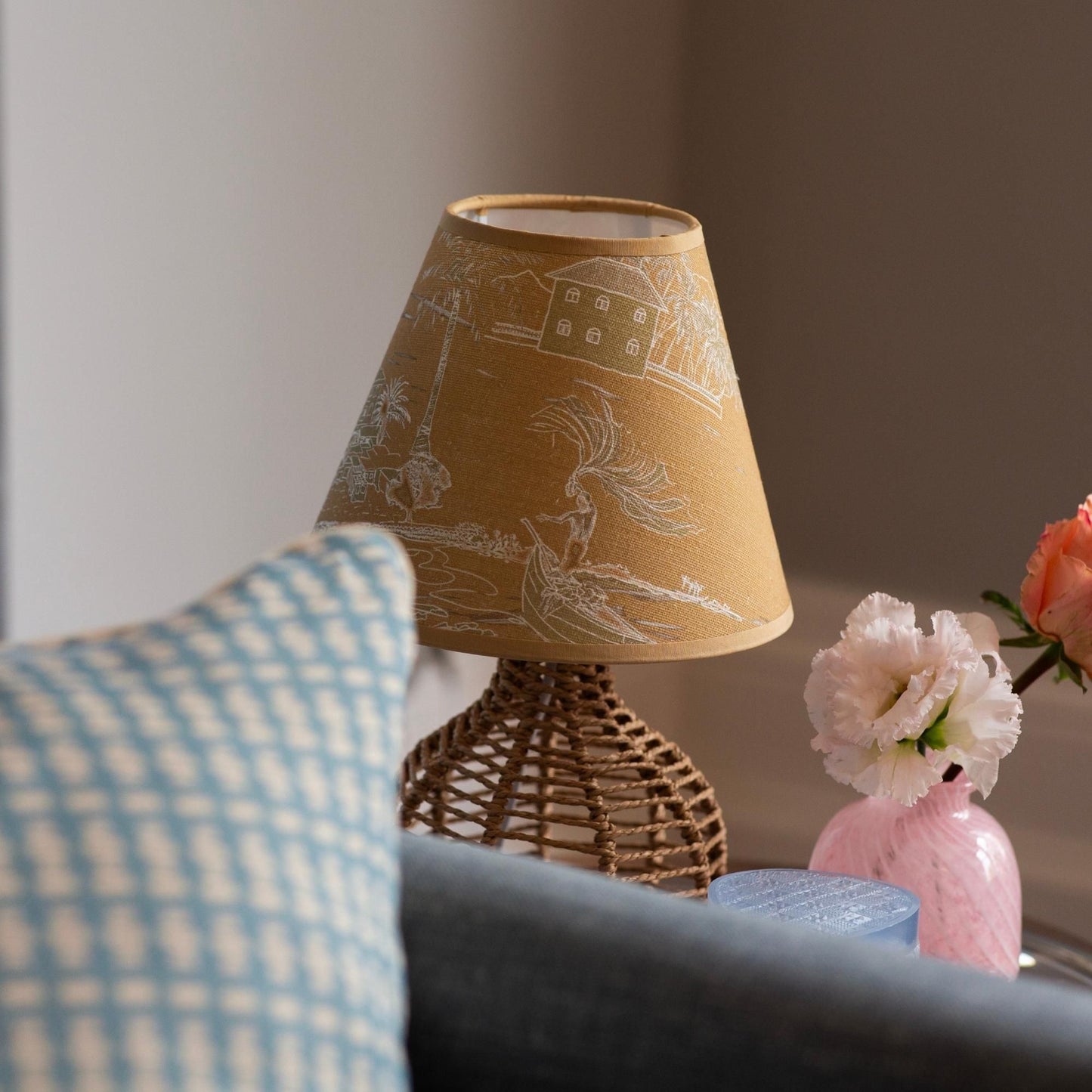 Banana Island | Sand Beige 8" Empire Lampshade