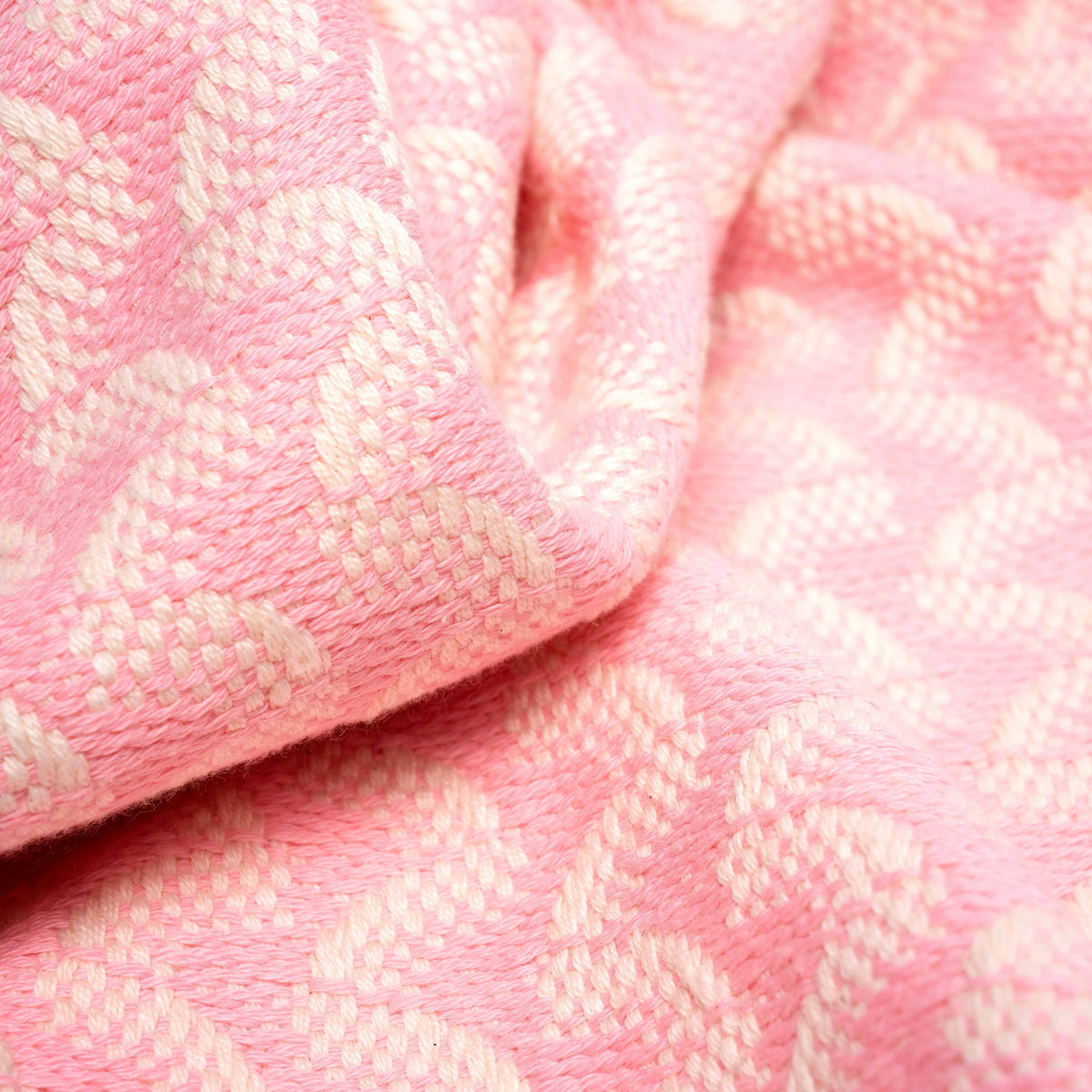 Silent Ripple Pure Cotton Blanket In Pink