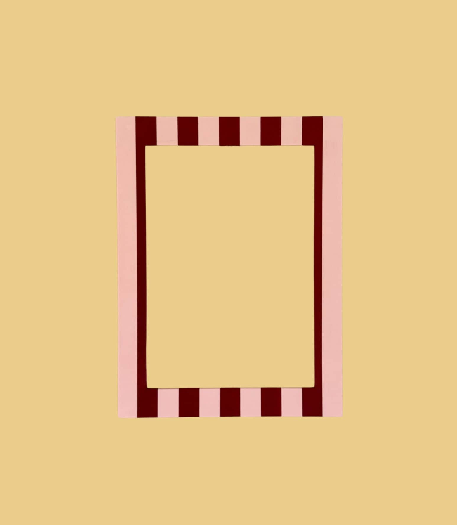 Pink PJ Stripes Picture Frame