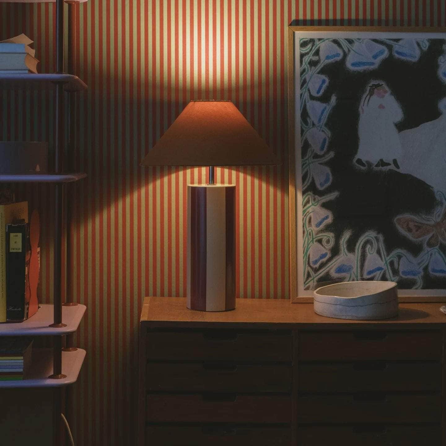 Ombrellina Oxblood & Cognac Table Lamp