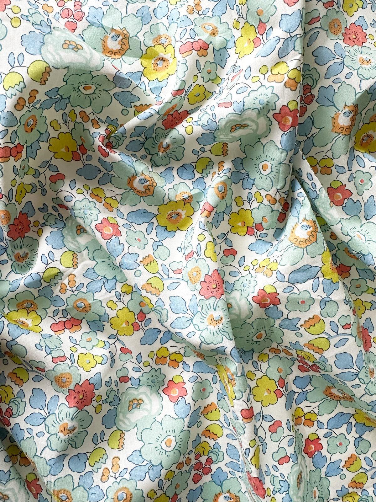Flat Top Sheet Made With Liberty Fabric Betsy Sage